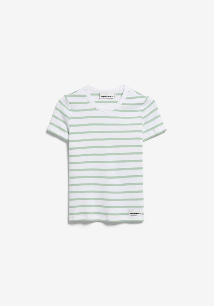 T-Shirt KARDAA STRIPES white-foam | ARMEDANGELS