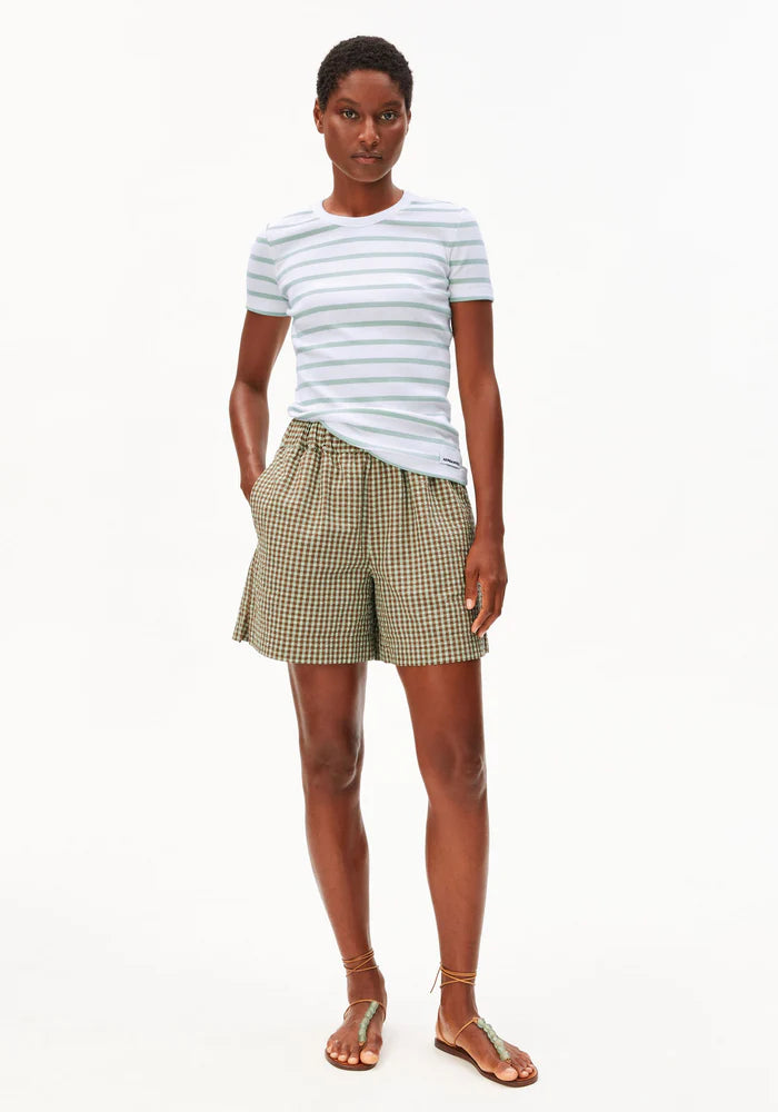 T-Shirt KARDAA STRIPES white-foam | ARMEDANGELS