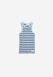 Tank Top KANITAA STRIPES blue glow-tinted navy | ARMEDANGELS