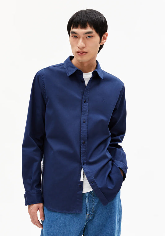 Hemd GIAALO OVERSHIRT blue noon | ARMEDANGELS