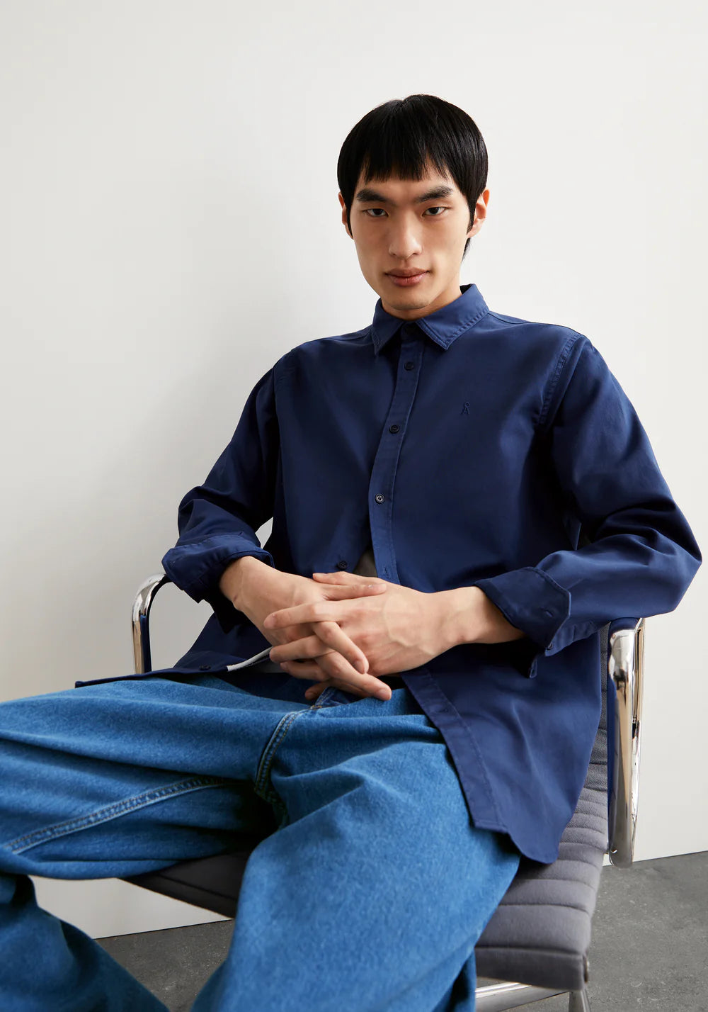 Hemd GIAALO OVERSHIRT blue noon | ARMEDANGELS