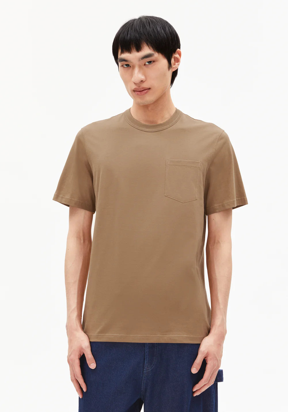 T-Shirt MAARKOS POCKET light oak | ARMEDANGELS
