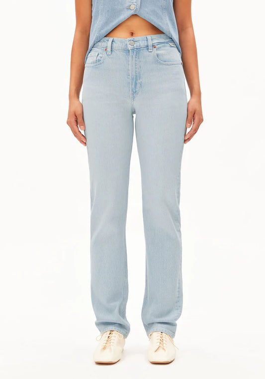 Jeans CARENAA MID STRAIGHT glacier | ARMEDANGELS