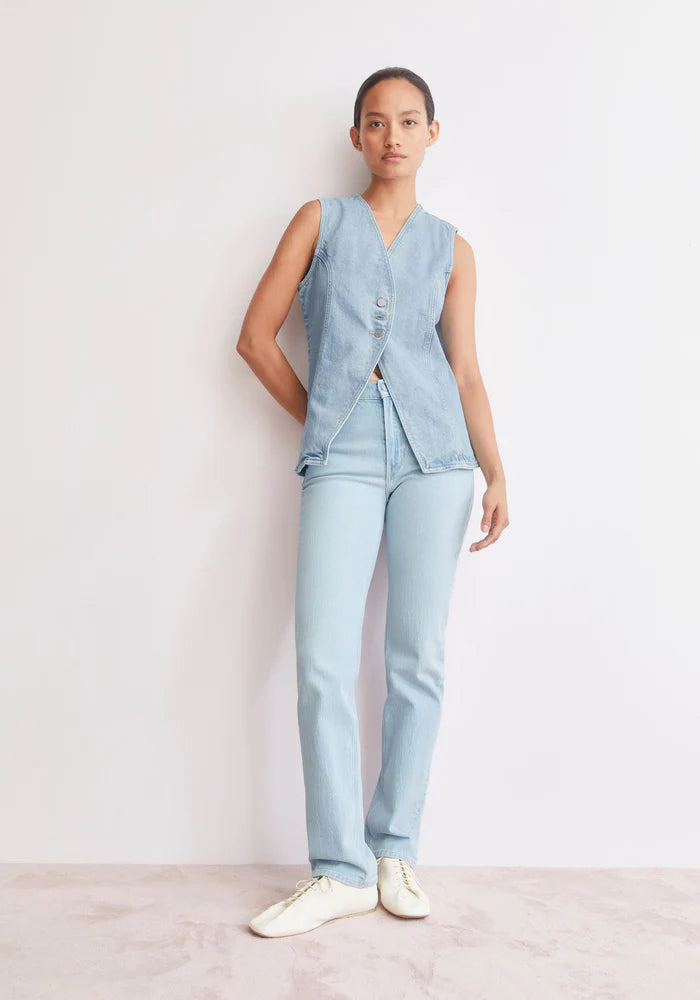 Jeans CARENAA MID STRAIGHT glacier | ARMEDANGELS