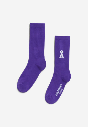 Socken SAAMUS BOLD indigo lilac | ARMEDANGELS