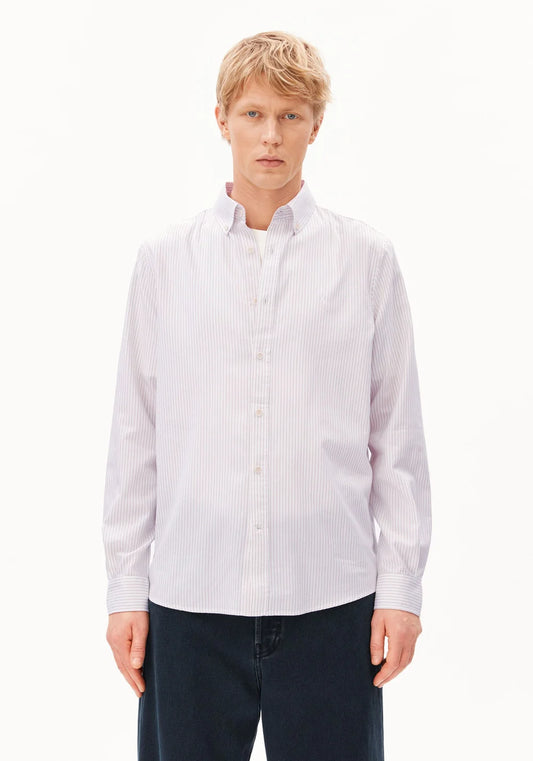 QUAASA STRIPE LONGSLEEVE SHIRT honey reed | ARMEDANGELS