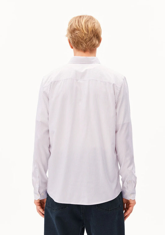 QUAASA STRIPE LONGSLEEVE SHIRT honey reed | ARMEDANGELS
