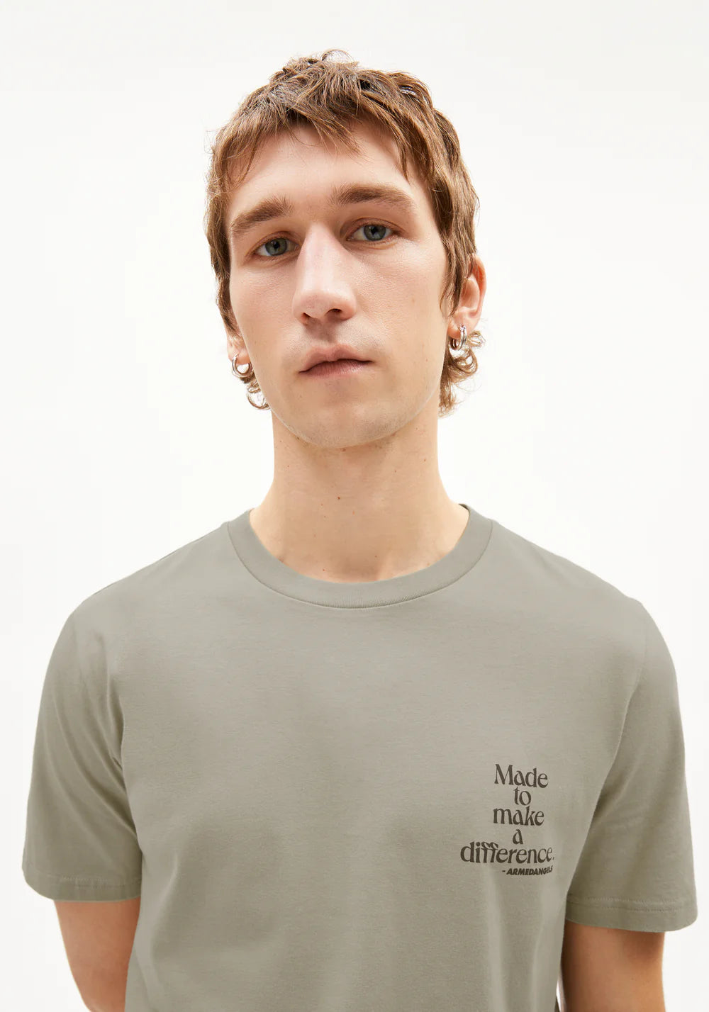 T-Shirt JAAMES DIFFERENCE light sage  | ARMEDANGELS