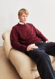 BAARO FLEECE SWEATSHIRT velvet red | ARMEDANGELS