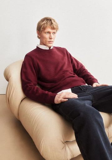 BAARO FLEECE SWEATSHIRT velvet red | ARMEDANGELS