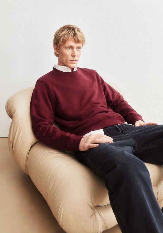 BAARO FLEECE SWEATSHIRT velvet red | ARMEDANGELS