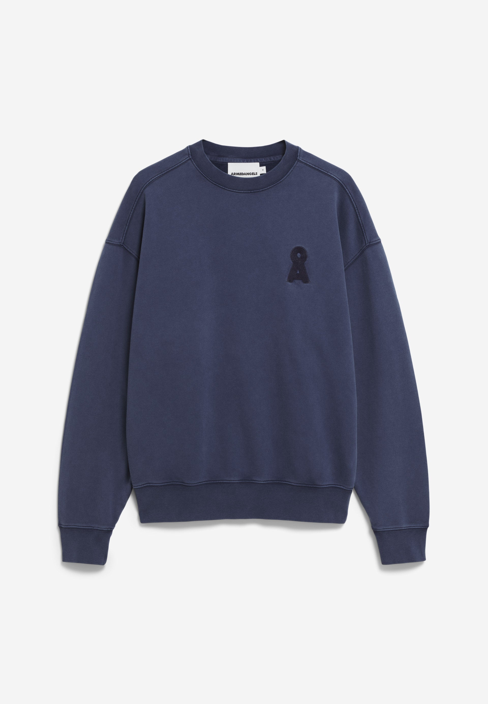 Sweatshirt ICONIC Å EMAAL GMT DYE blue noon washed | ARMEDANGELS