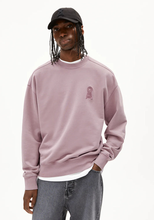 Sweatshirt ICONIC Å EMAAL GMT DYE light grape washed | ARMEDANGELS