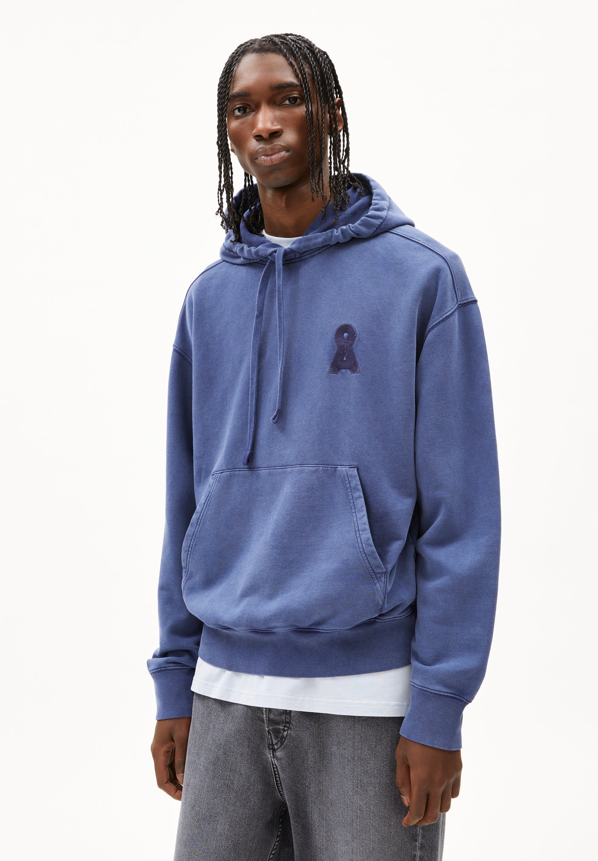 Hoodie ICONIC Å KIRAAN GMT DYE blue noon washed | ARMEDANGELS