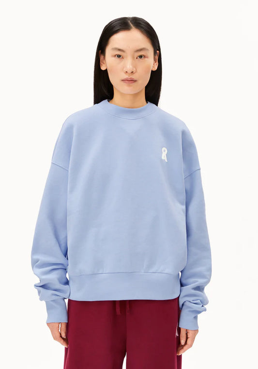 ICONIC Å ALIZAA SWEAT soft blue | ARMEDANGELS