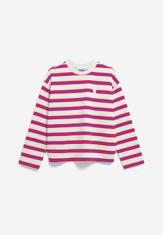 Sweatshirt ICONIC A FRANKAA BOLD undyed-mars red-dynamo blue | ARMEDANGELS