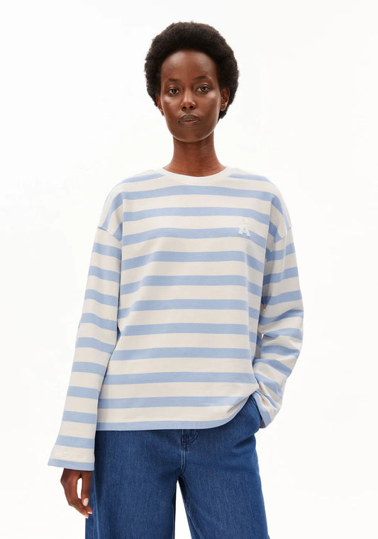 ICONIC Å FRANKAA BOLD SWEAT undyed-soft blue | ARMEDANGELS