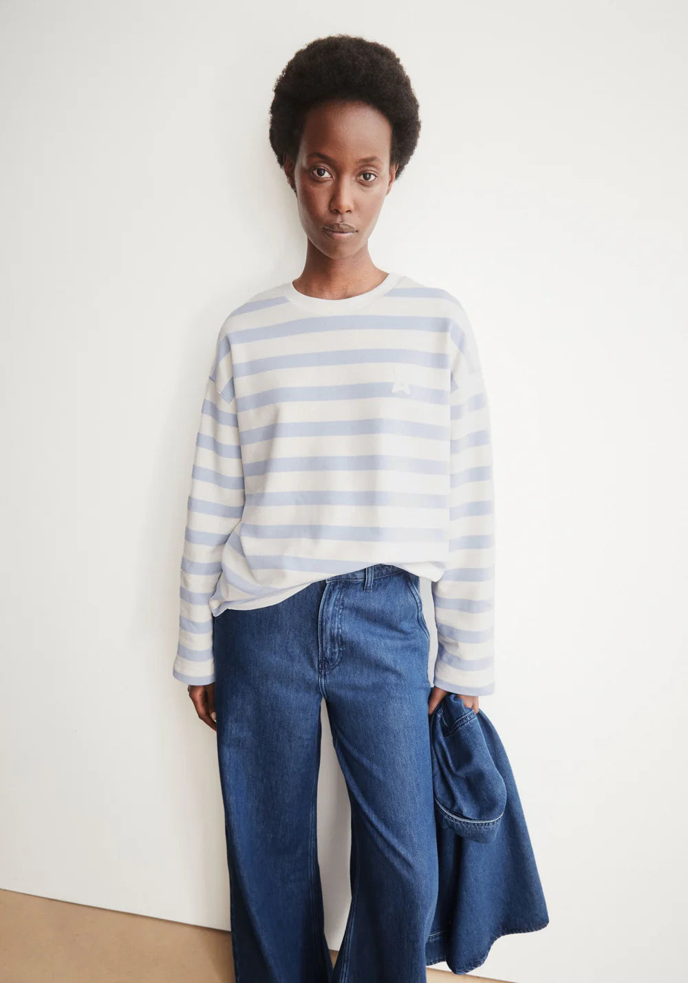 ICONIC Å FRANKAA BOLD SWEAT undyed-soft blue | ARMEDANGELS