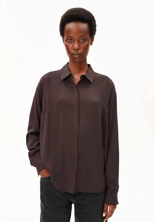 LARISAANA LONGSLEEVE BLOUSE claystone | ARMEDANGELS