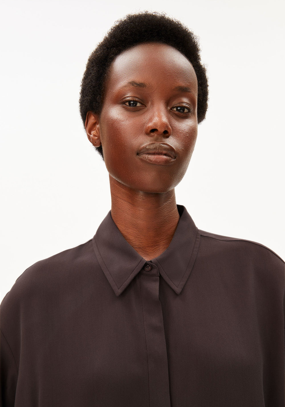 LARISAANA LONGSLEEVE BLOUSE claystone | ARMEDANGELS