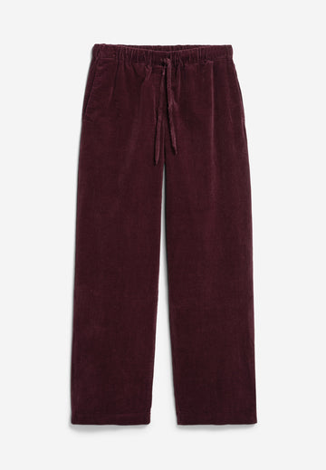 Hose JAIMILAA CORDUROY dark cranberry | ARMEDANGELS