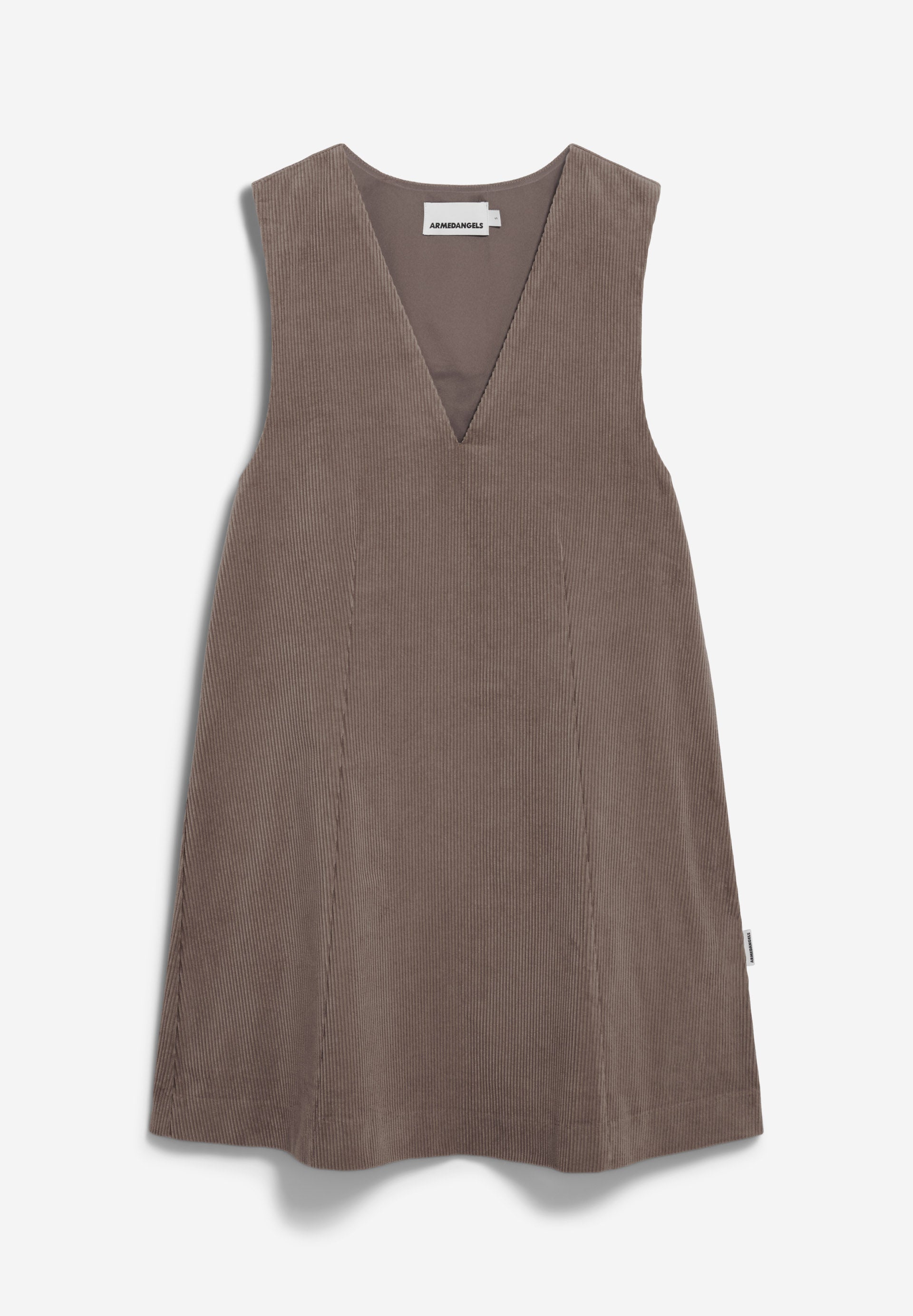 Kleid PINAAFO CORDUROY walnut cream | ARMEDANGELS