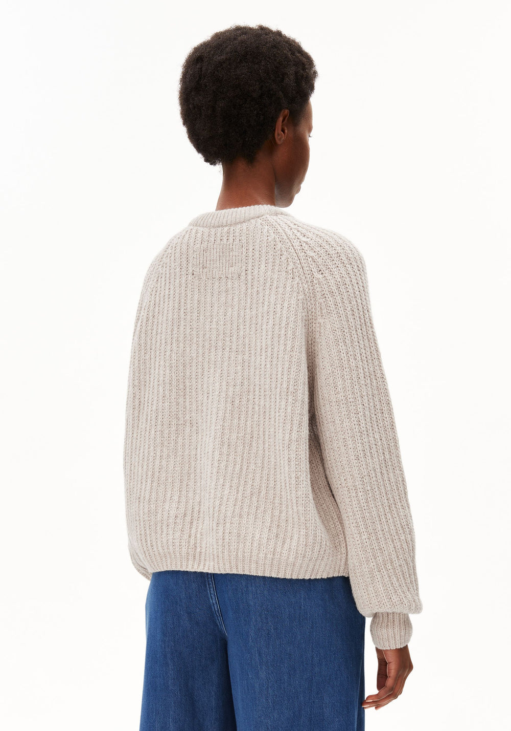 RIB KNIT CARDIGAN honey melange | ARMEDANGELS