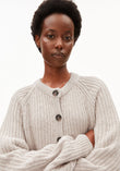 RIB KNIT CARDIGAN honey melange | ARMEDANGELS