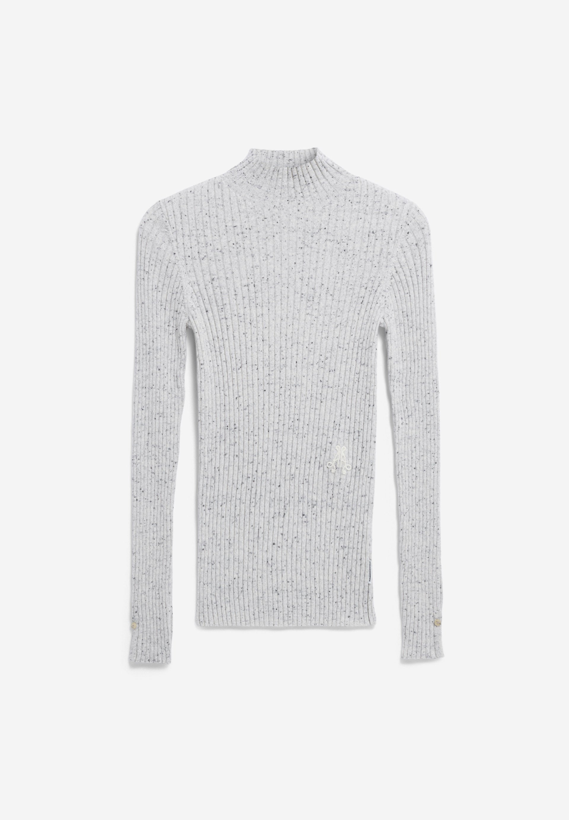 Strick Pullover ALAANIA TWEED oatmilk-black | ARMEDANGELS