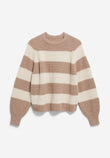 Strick Pullover KAAGI STRIPES camel melange  | ARMEDANGELS