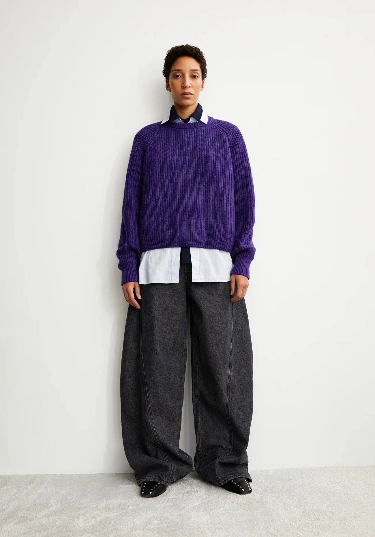 Strick Pullover KAAGI indigo lilac | ARMEDANGELS