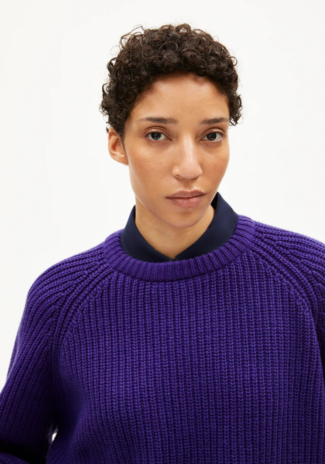 Strick Pullover KAAGI indigo lilac | ARMEDANGELS