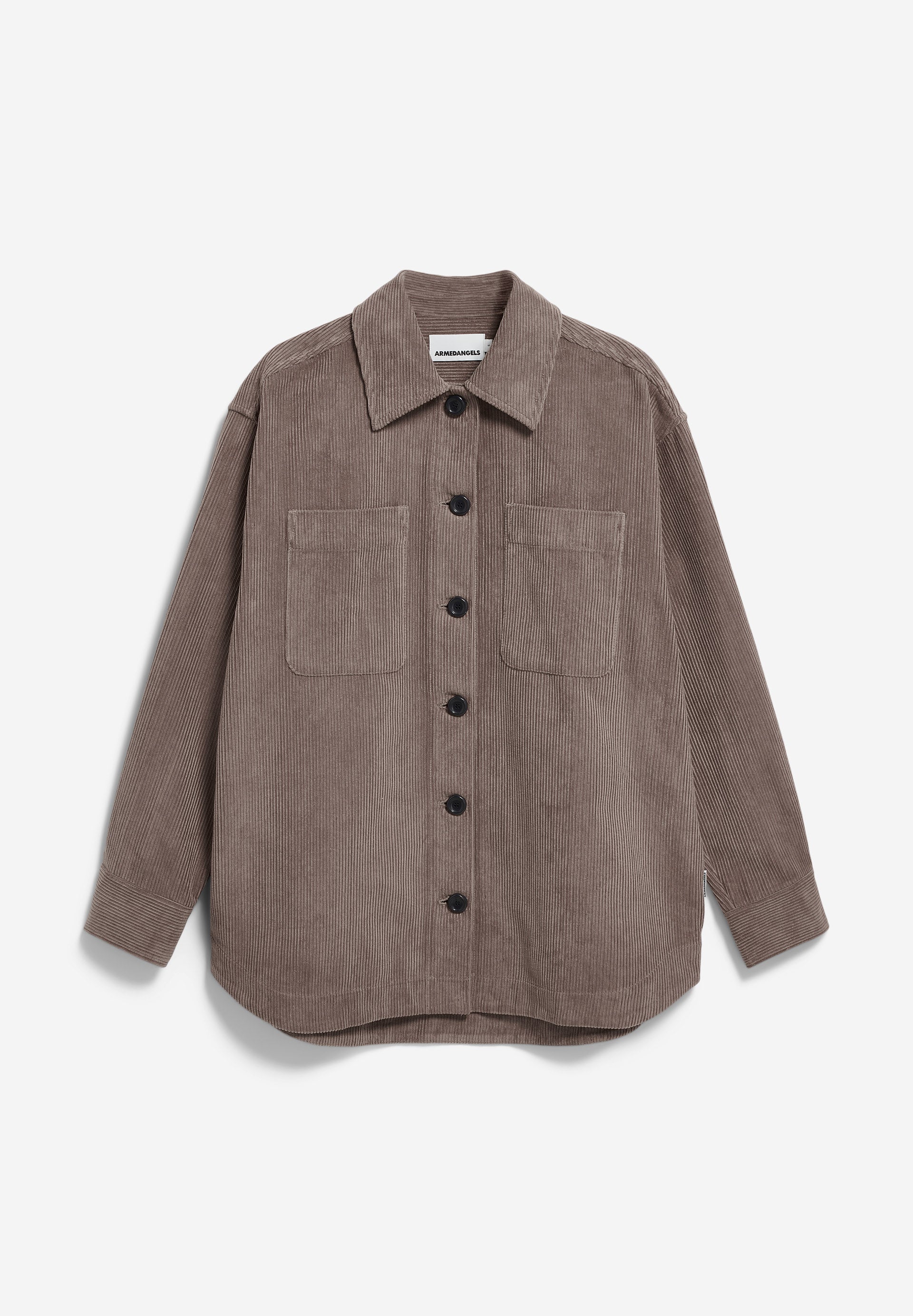 Overshirt ALMARAALI CORDUROY walnut cream | ARMEDANGELS