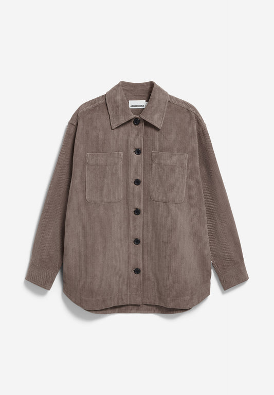 Overshirt ALMARAALI CORDUROY walnut cream | ARMEDANGELS