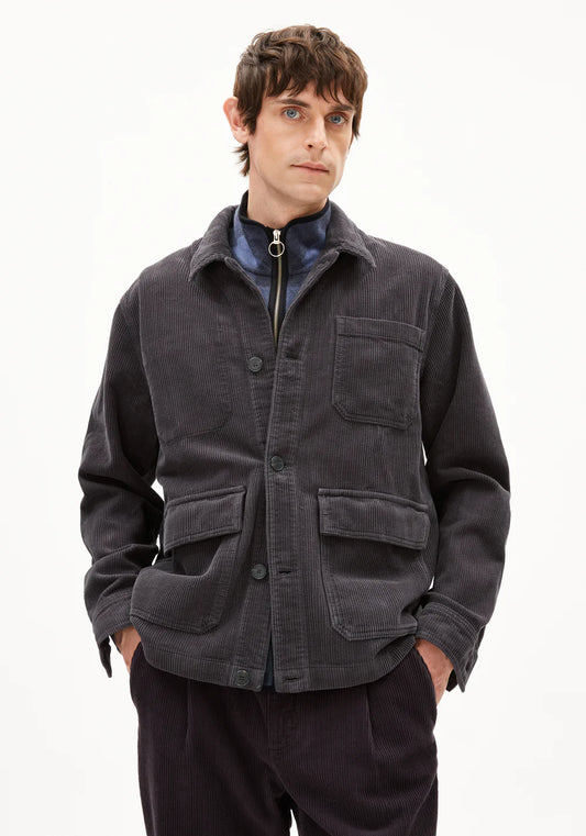 Overshirt AVAAN dark steel | ARMEDANGELS