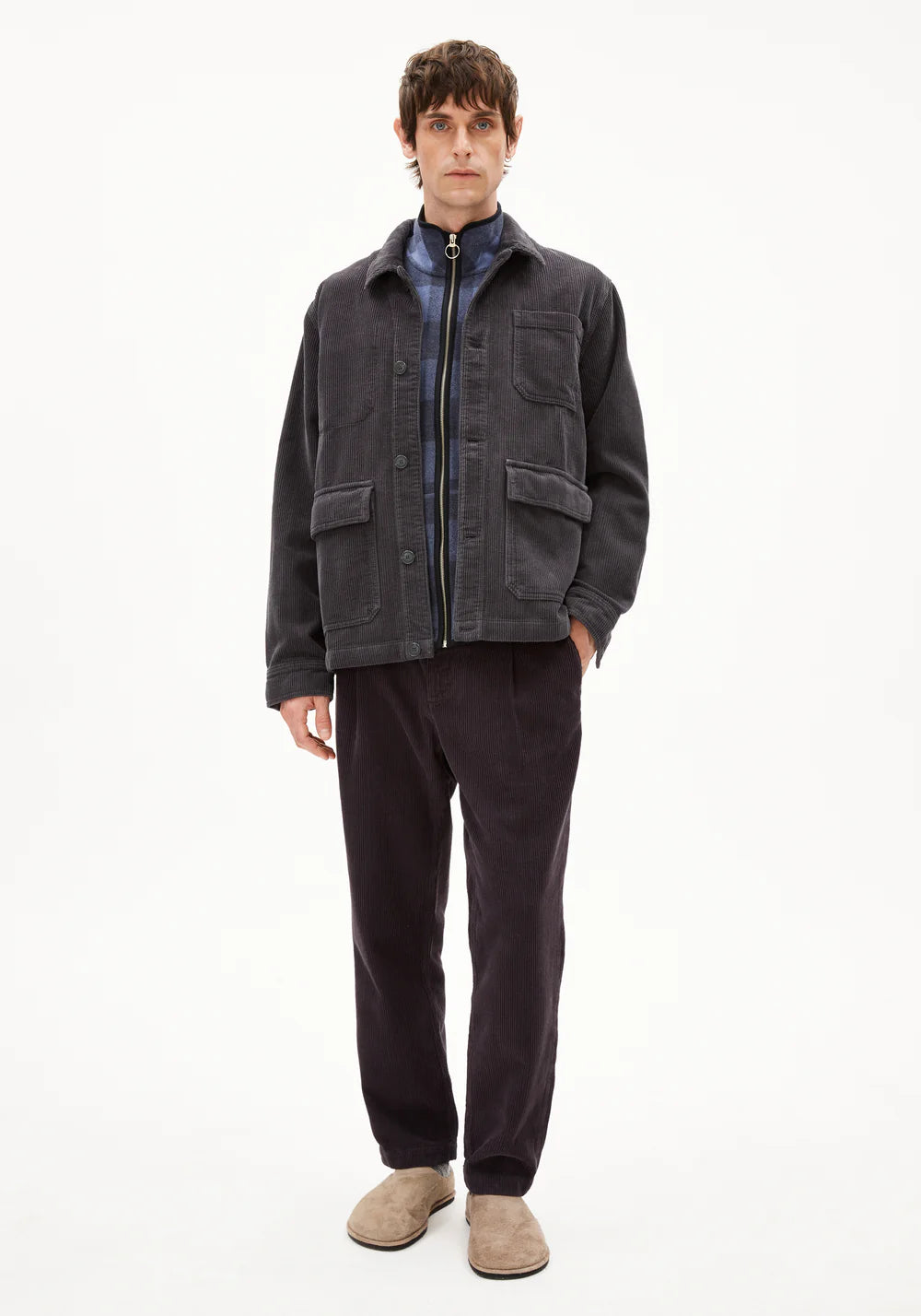 Overshirt AVAAN dark steel | ARMEDANGELS