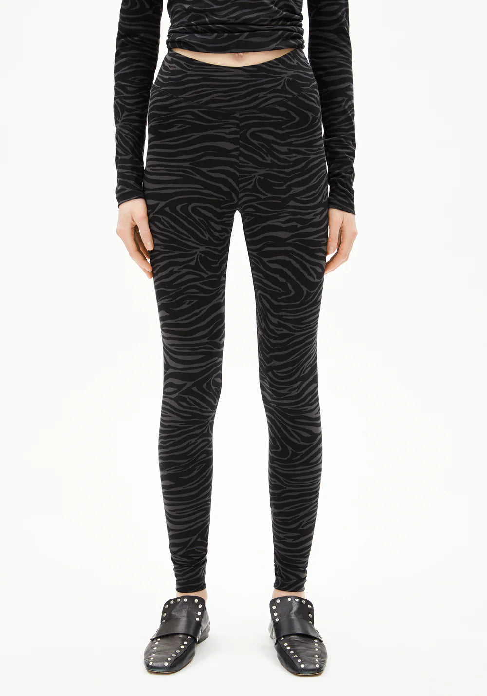 Leggings FARIBAA ZEBRARAA black  | ARMEDANGELS