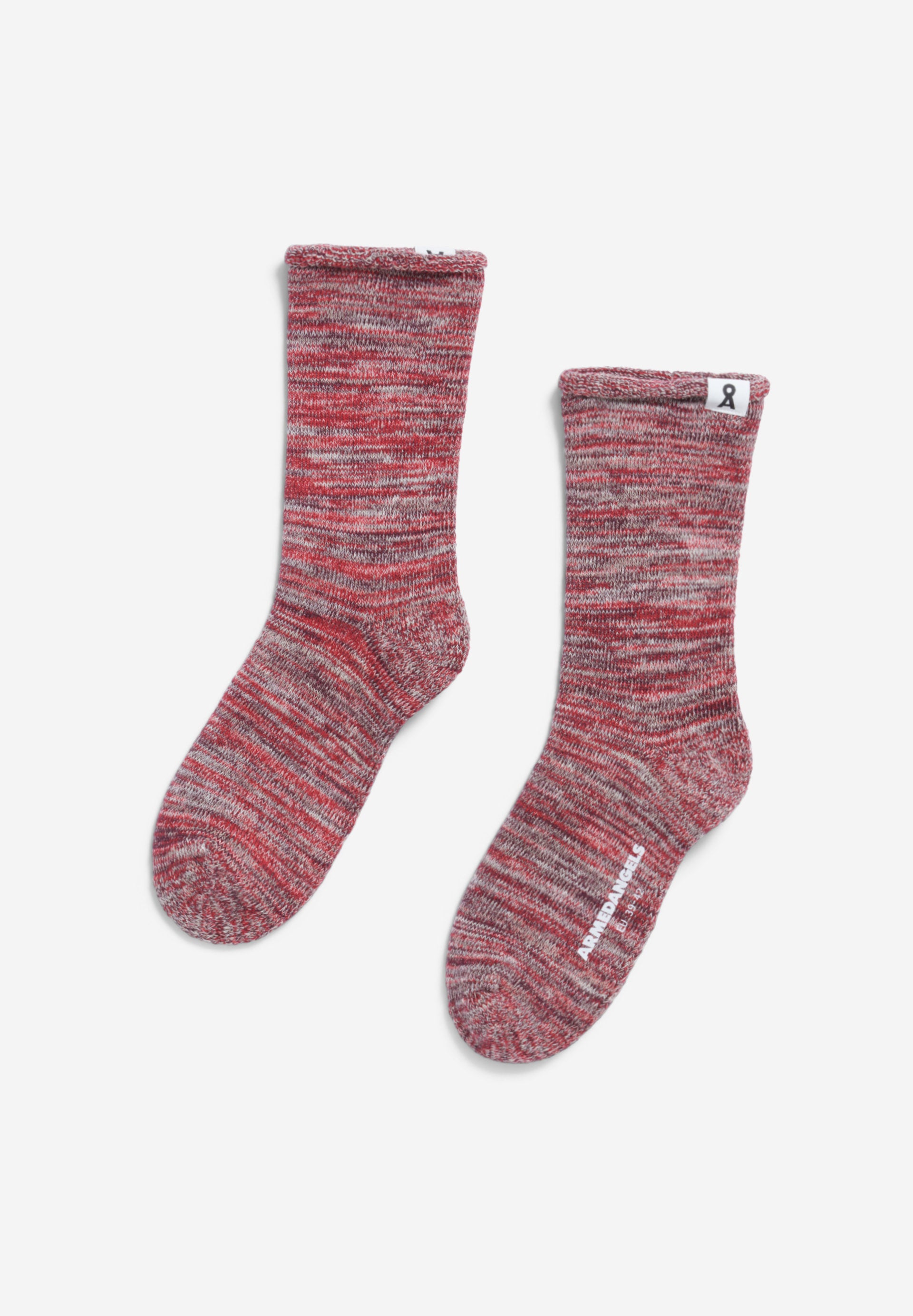 Socken KAAINO TERRY dark cranberry-scarlet red | ARMEDANGELS