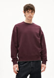 Sweatshirt EMAAL Å ZICK ZACK dark cranberry | ARMEDANGELS