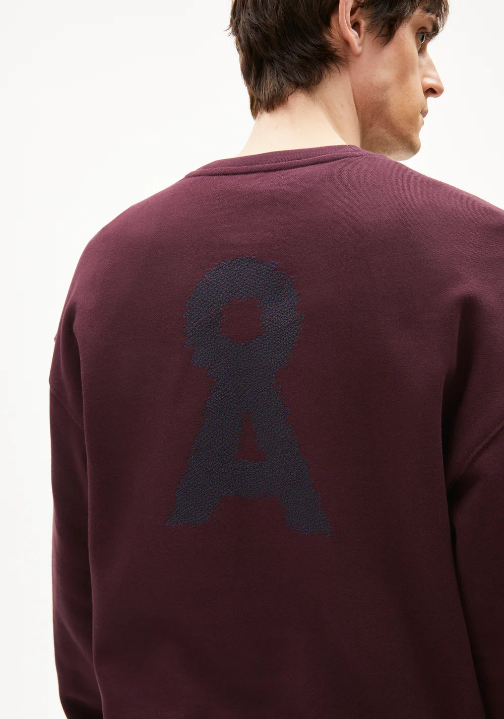 Sweatshirt EMAAL Å ZICK ZACK dark cranberry | ARMEDANGELS