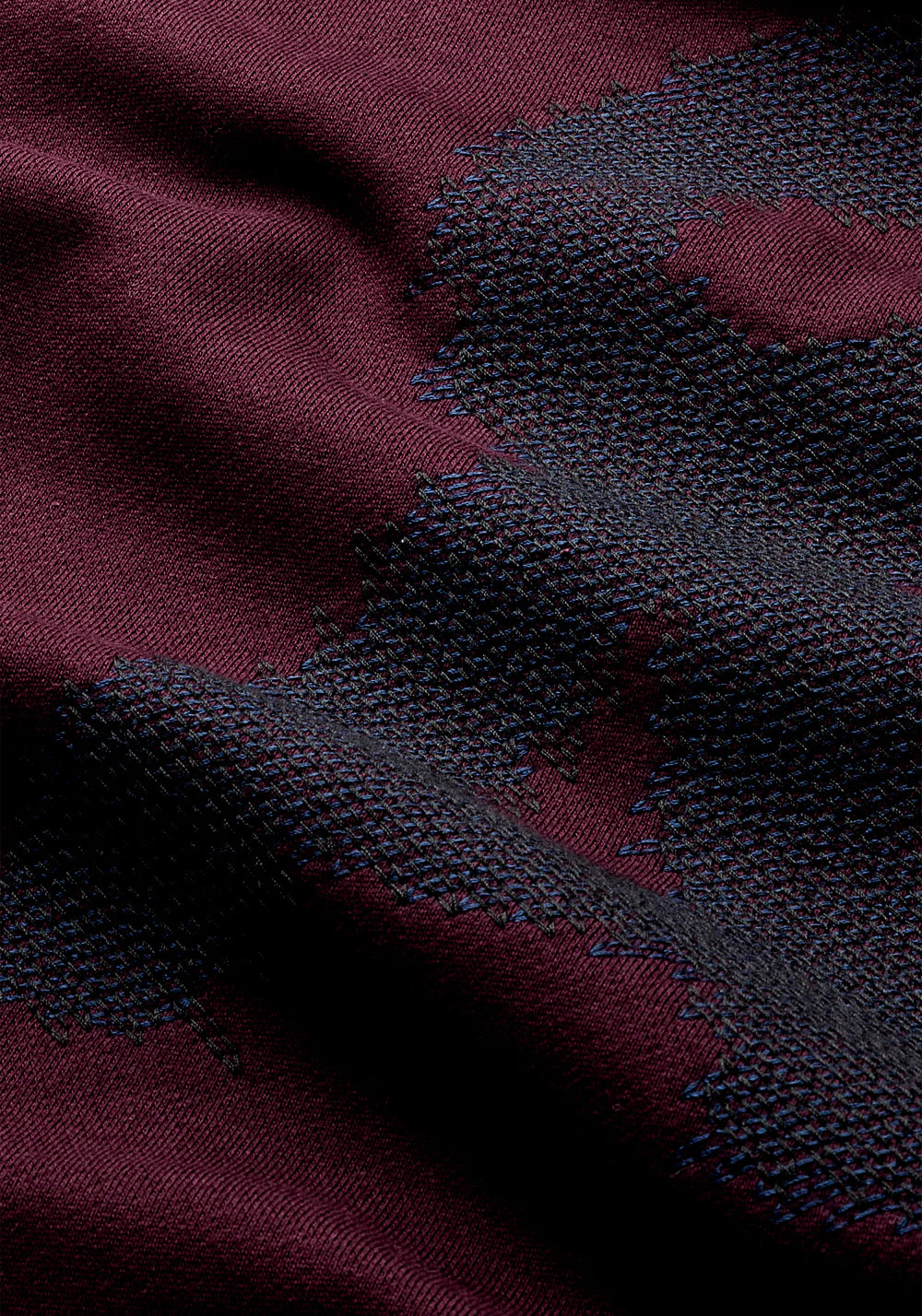 Sweatshirt EMAAL Å ZICK ZACK dark cranberry | ARMEDANGELS