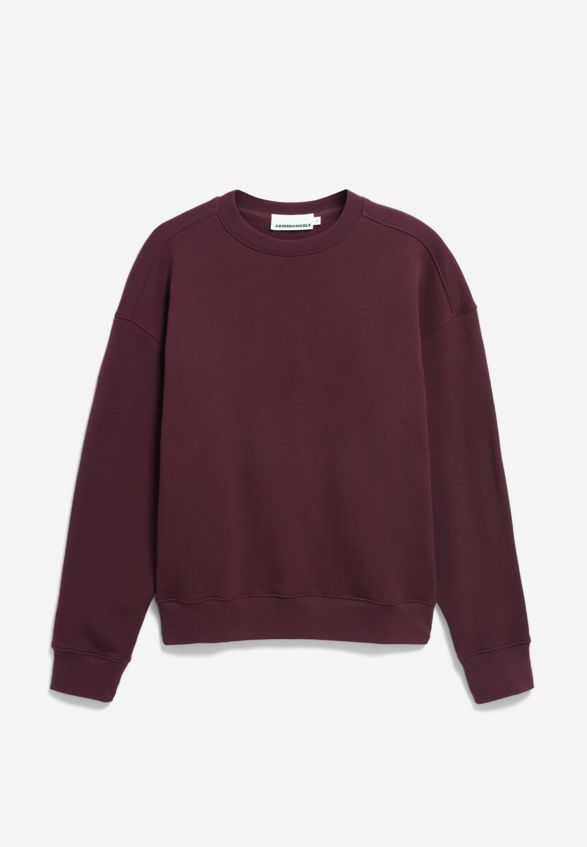 Sweatshirt EMAAL Å ZICK ZACK dark cranberry | ARMEDANGELS