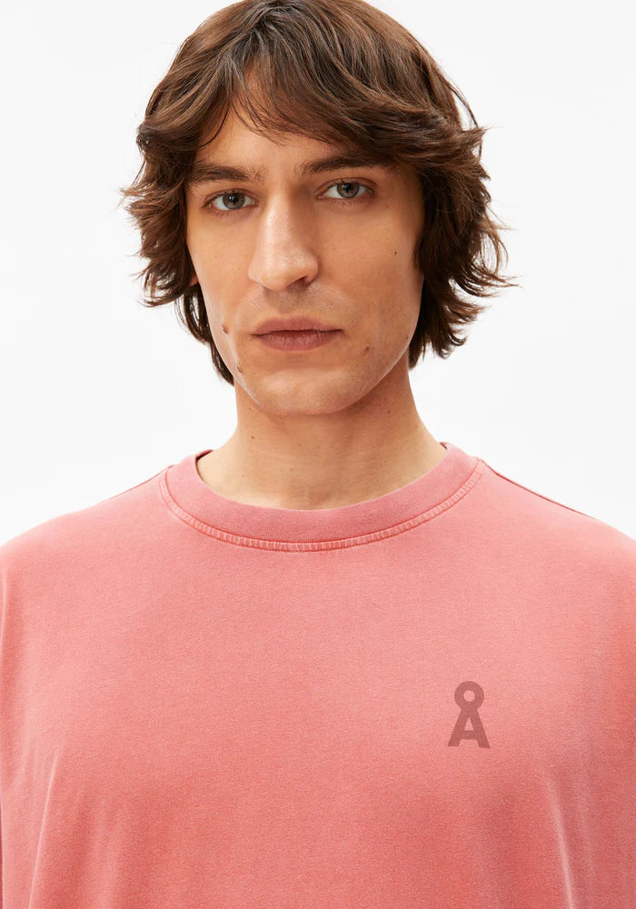 T-Shirt ICONIC A MAARKOS GD	tabasco red washed | ARMEDANGELS