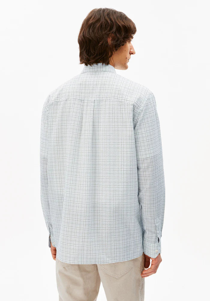 Hemd CHECK LONGSLEEVE SHIRT fatigue green| ARMEDANGELS