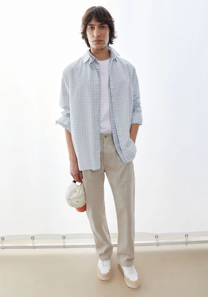 Hemd CHECK LONGSLEEVE SHIRT fatigue green| ARMEDANGELS