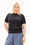 FINE S SL KNIT SWEATER dark steel | ARMEDANGELS