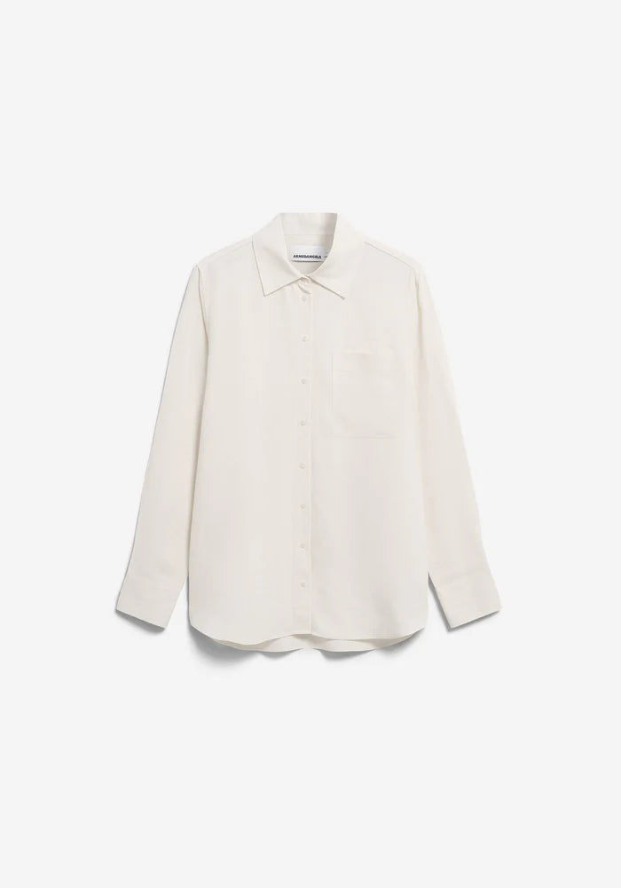 Bluse LINEN BLEND SHIRT oatmilk | ARMEDANGELS