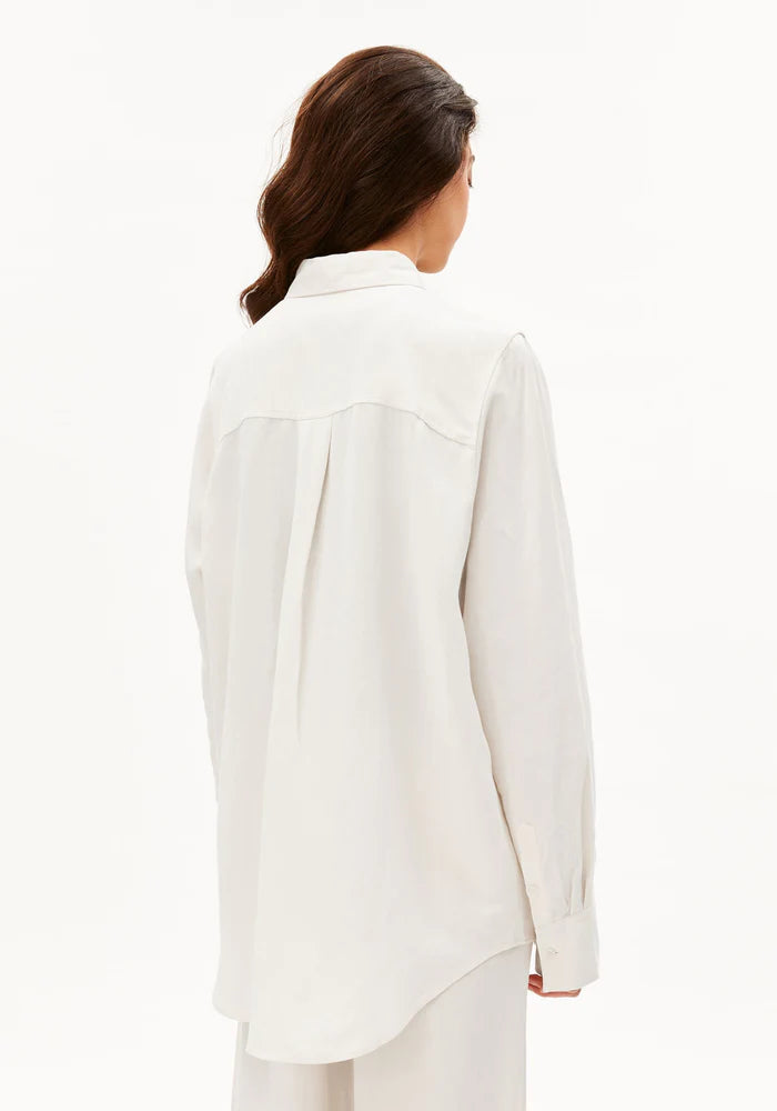 Bluse LINEN BLEND SHIRT oatmilk | ARMEDANGELS