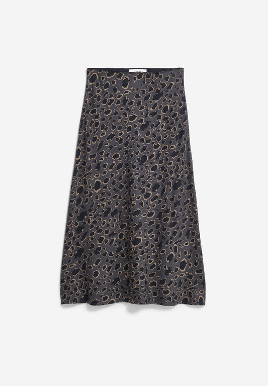 Rock LEO LENOVAA SLIP-SKIRTdark steel-black | ARMEDANGELS