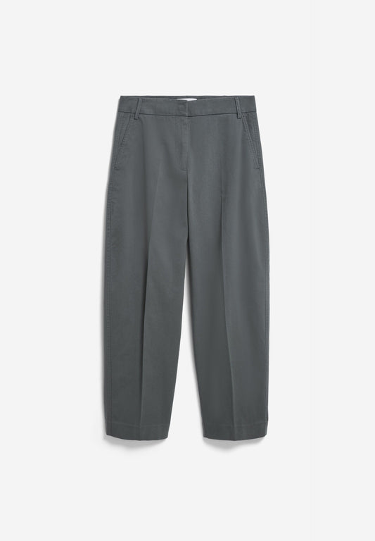 Hose BARREL LEG TWILL PANT space steel | ARMEDANGELS